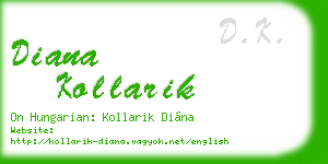 diana kollarik business card